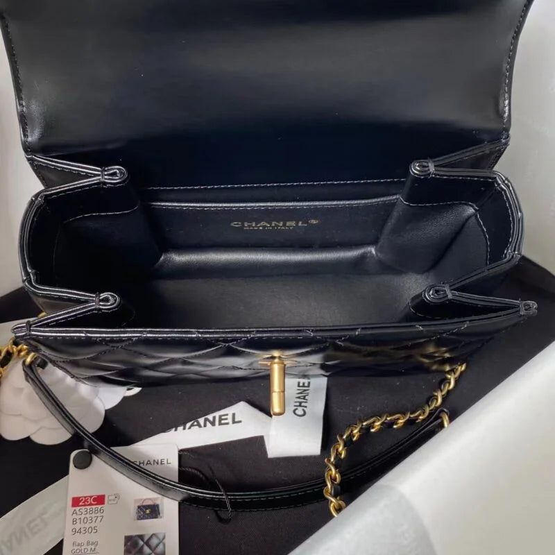 Mini Flap Bag With Top Handle R359