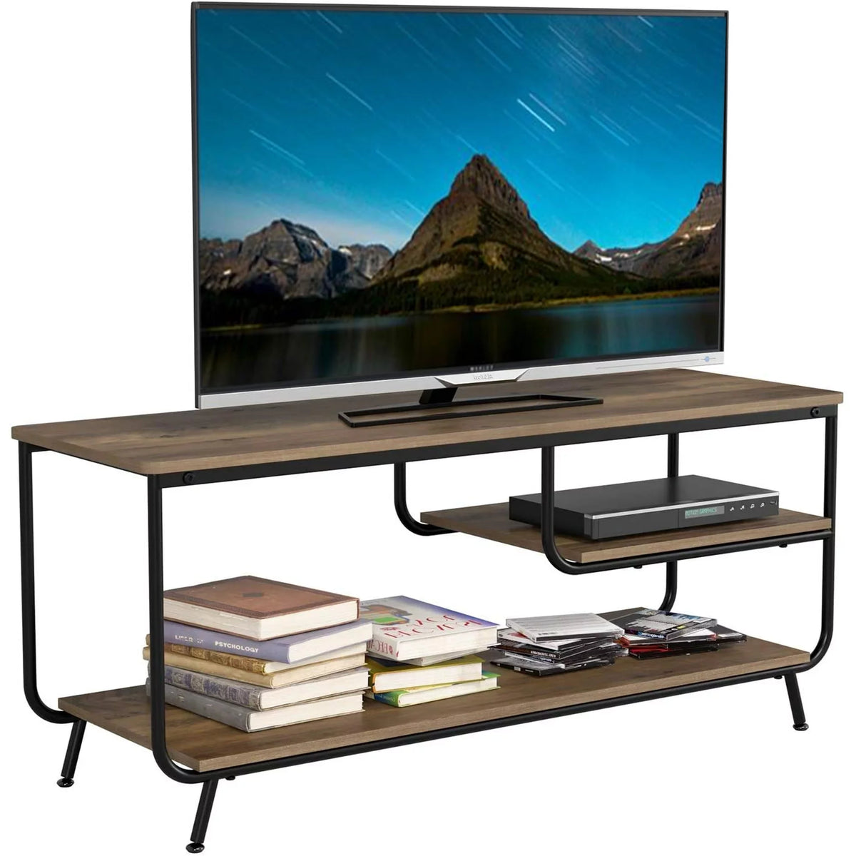 Wood 3 Tier TV Stand with Storage E503316