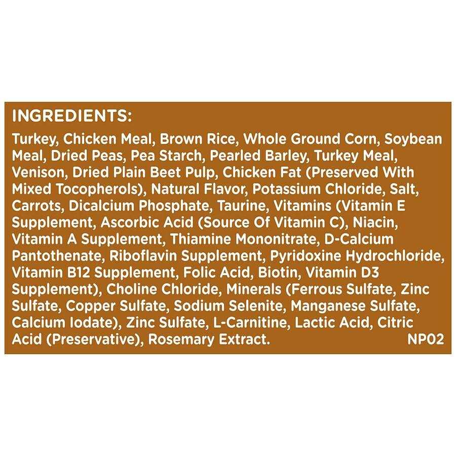 Turkey Brown Rice & Venison Recipe Dry Dog Food P827
