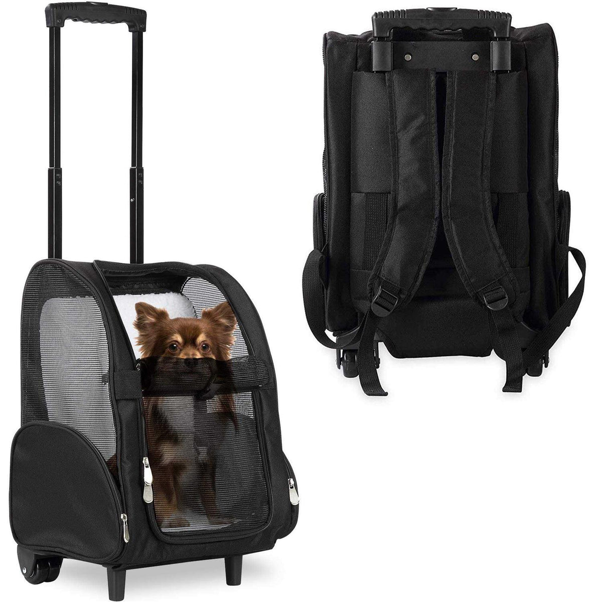 Backpack Pet Travel Carrier with Wheels B4650