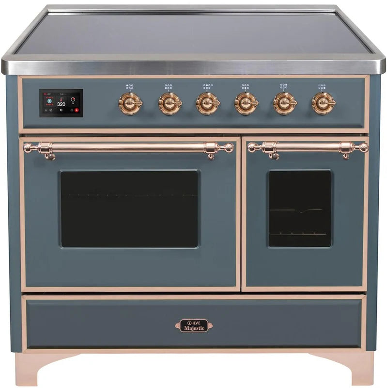Blue Grey Copper Trim Induction Range G757
