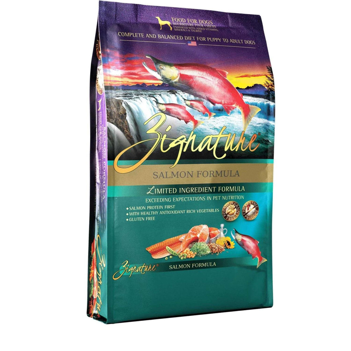 Salmon Formula Dry Dog Food J2430