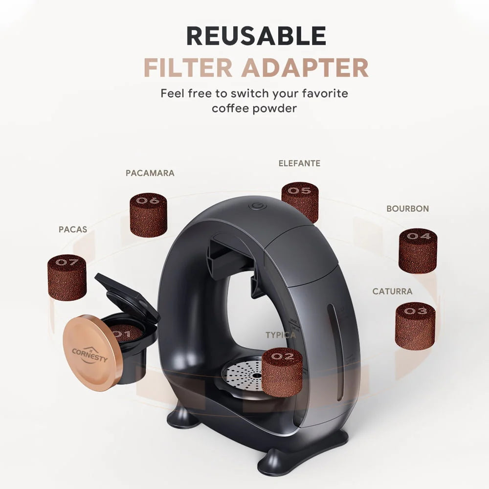 Black Semi-automatic Drip Coffee Maker G710