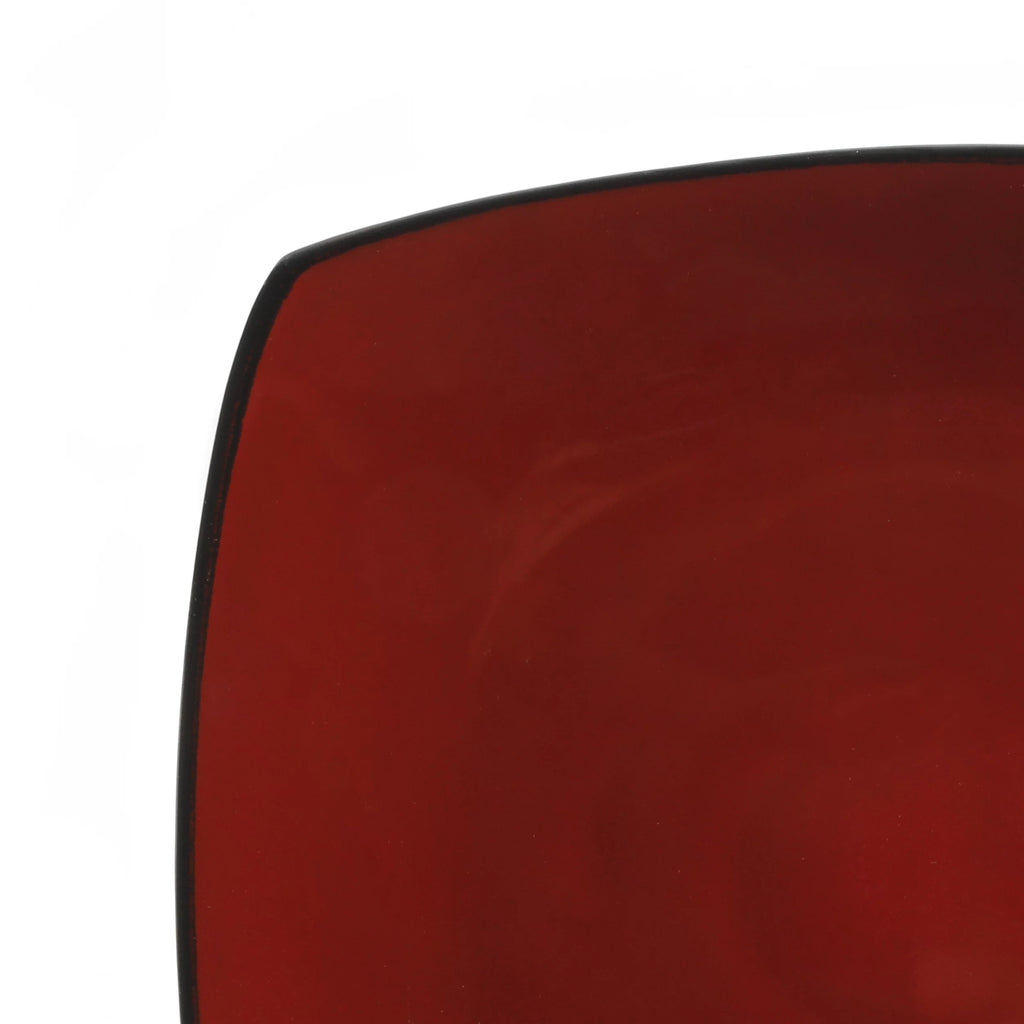 Red 16-Piece Square Dinnerware Set L754