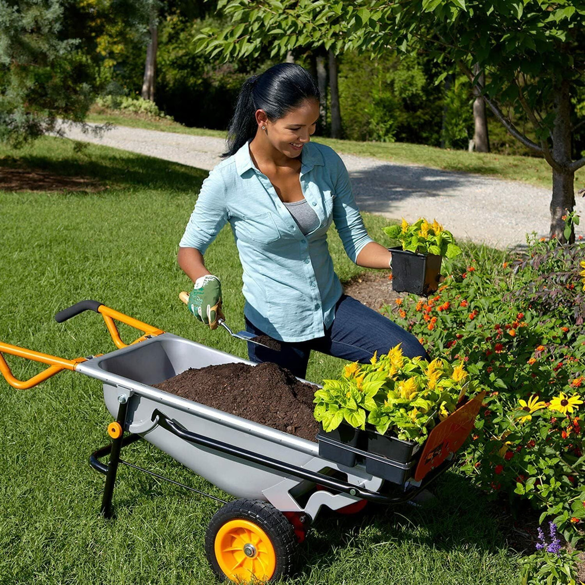 8-in-1 Yard Cart Wheelbarrow Dolly T705