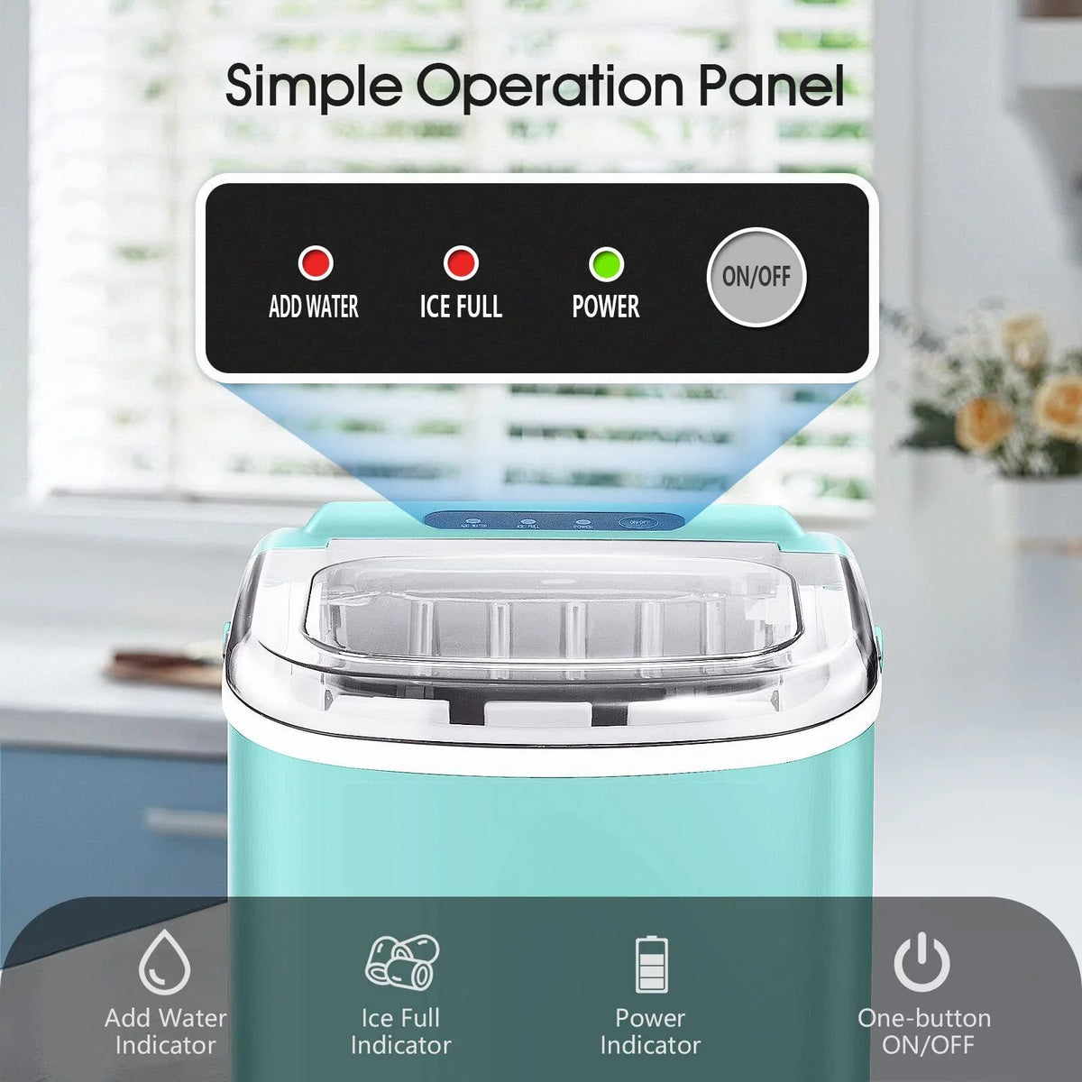 Countertop Nugget Ice Maker 26lbs Per Day with Ice Scoop X234038