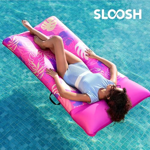 XL Fabric Covered Inflatable Pool Float with Headrest F402663
