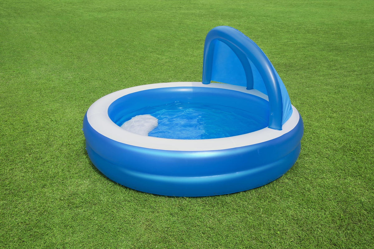 7'11 x 55 Inflatable Round Kiddie Pool with Sunshade X230