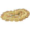 Embroidered Cutwork Oval 20x22 Placemat P784