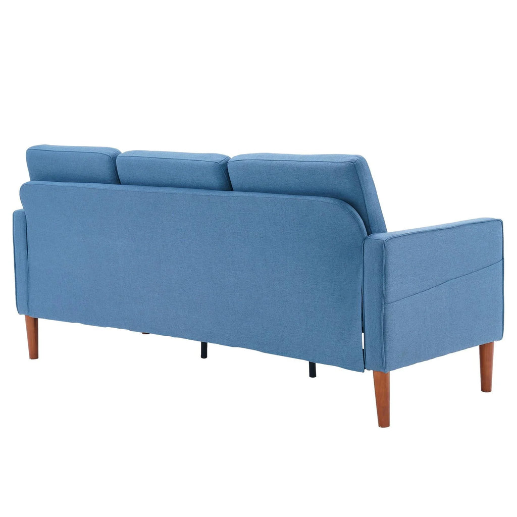 L Shaped Linen Fabric Convertible Sectional Sofa I922861
