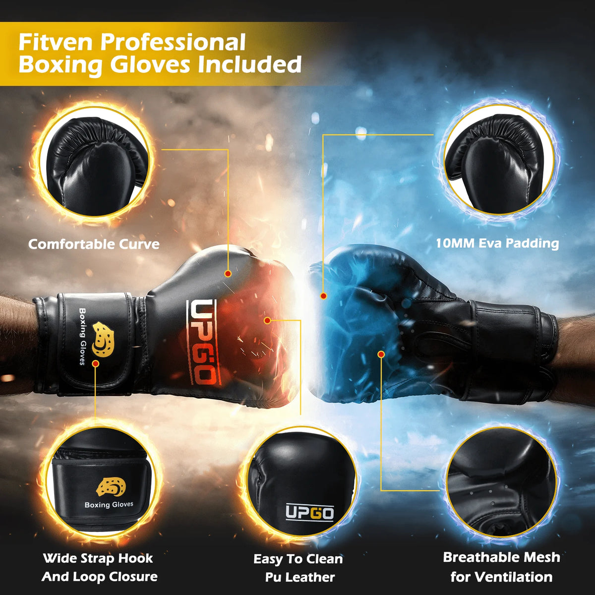 Freestanding Punching Bag with Boxing Gloves F834