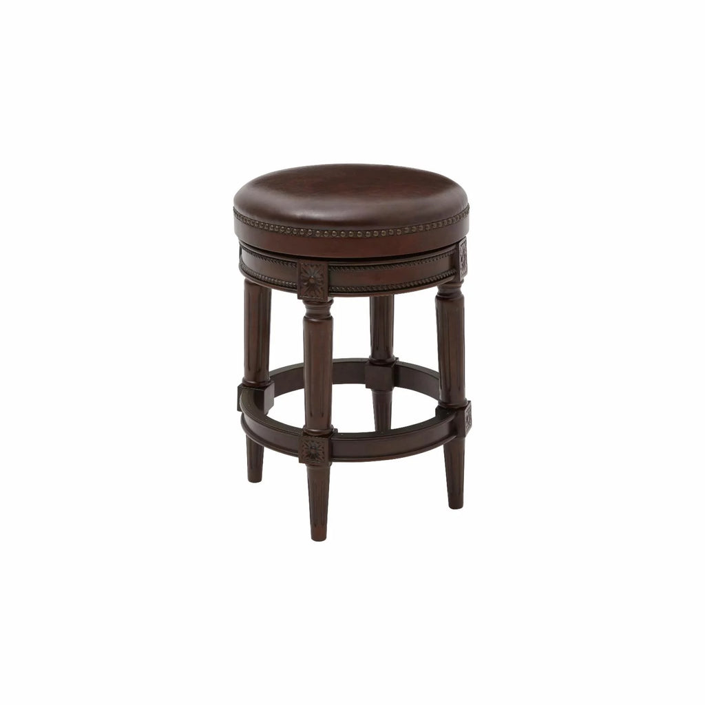 Walnut Counter Height Swivel Stool T28037