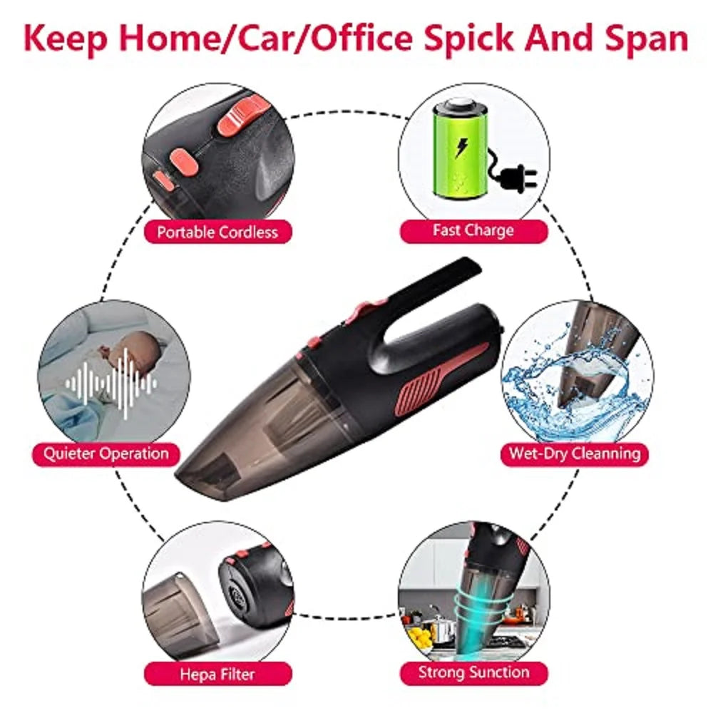 12V 120W Portable Wet Dry Handheld Car Vacuum Cleaner A374470