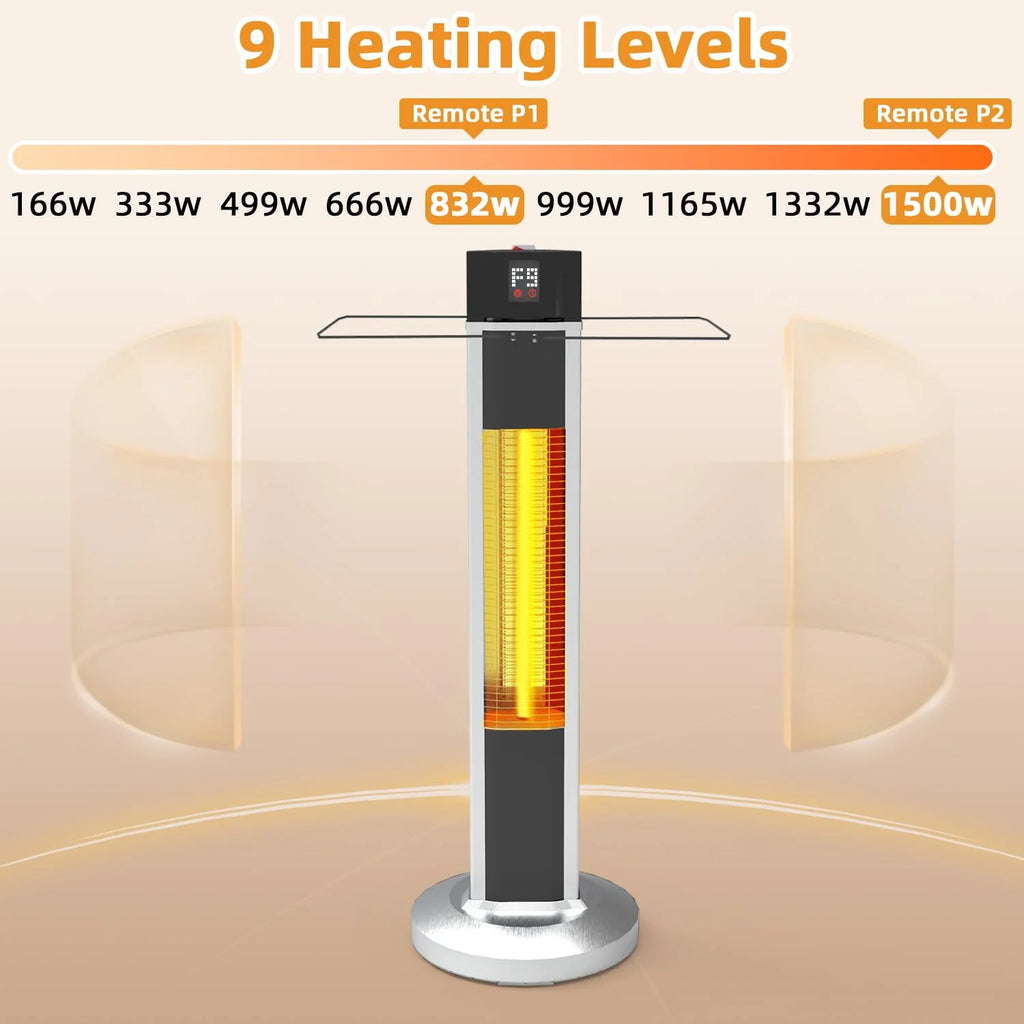1500W Infrared Electric Patio Heater U89592