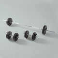 110lb Adjustable Weight Set with Barbell and Dumbbells S63798