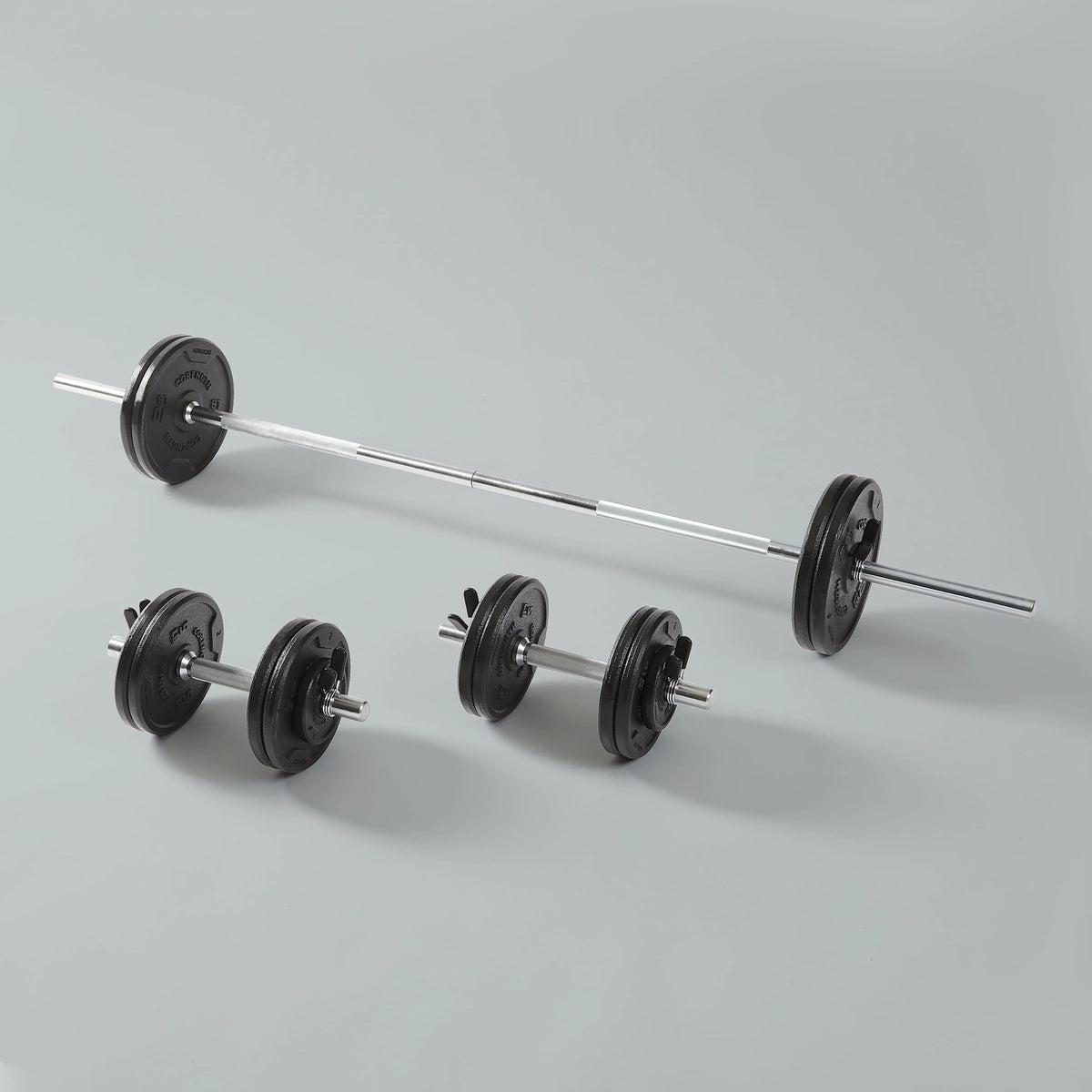 110lb Adjustable Weight Set with Barbell and Dumbbells S63798