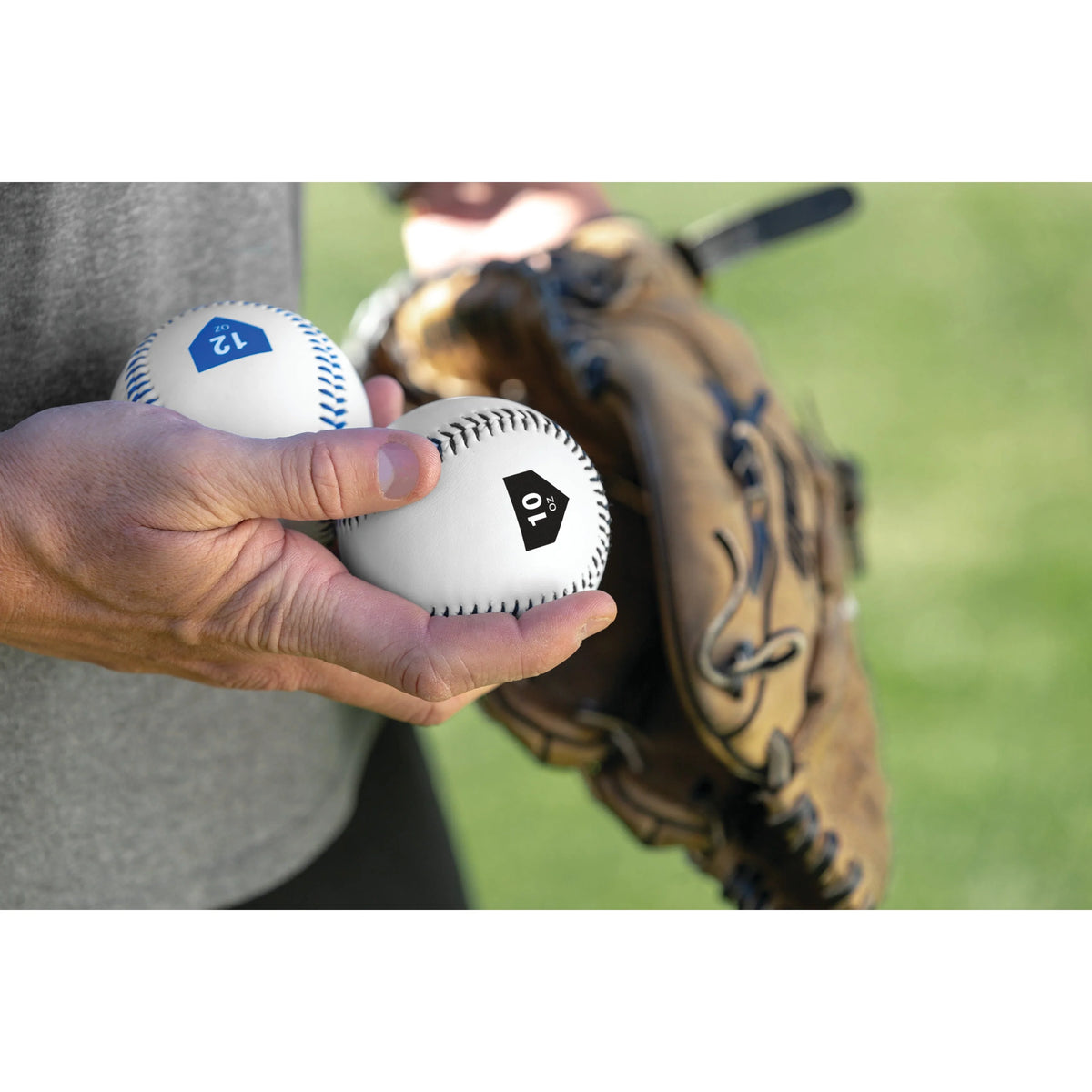 Weighted Training Baseballs 10 and 12 OZ 2 Pack U879