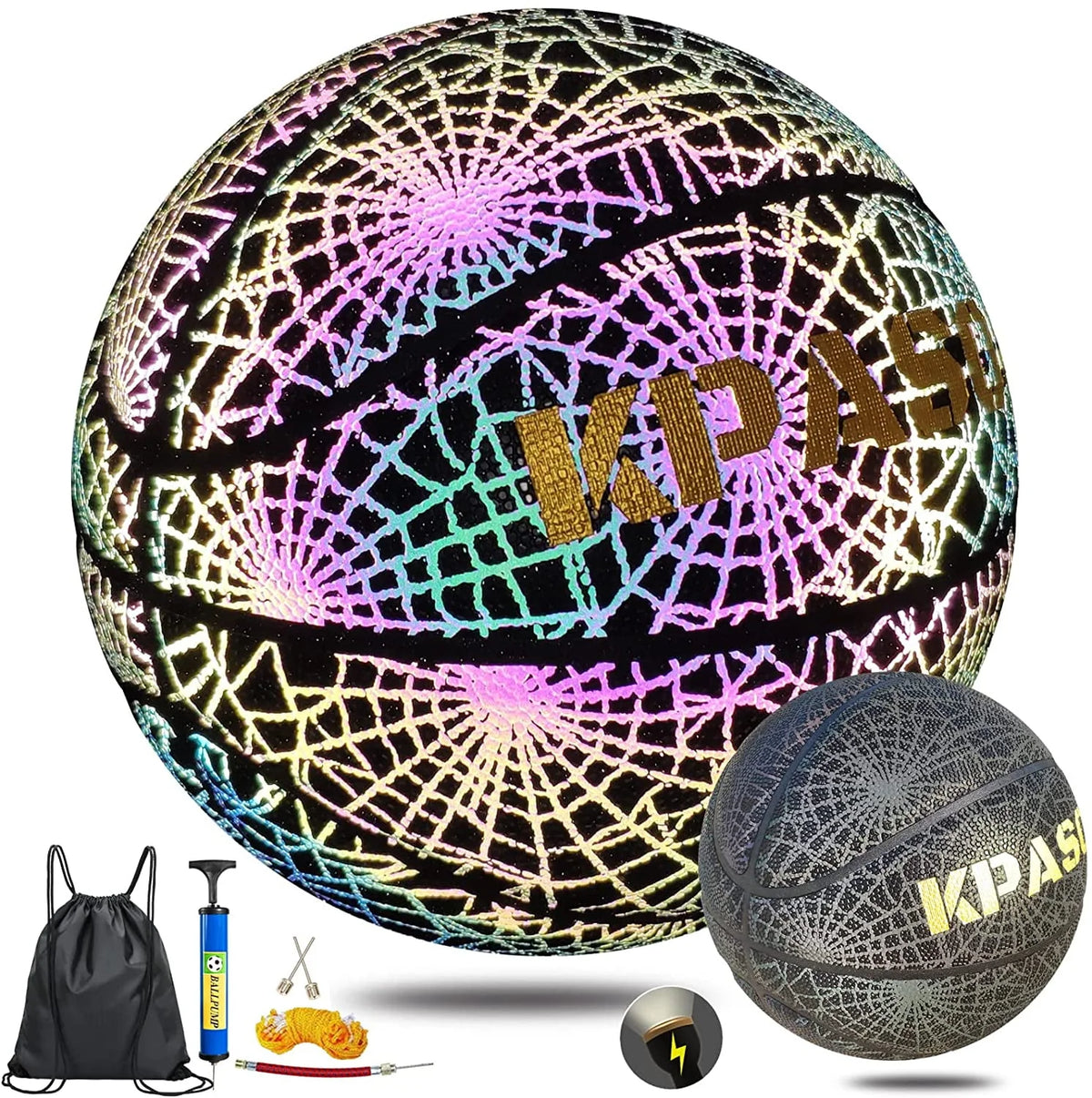 Holographic Reflective Composite Leather Basketball C706