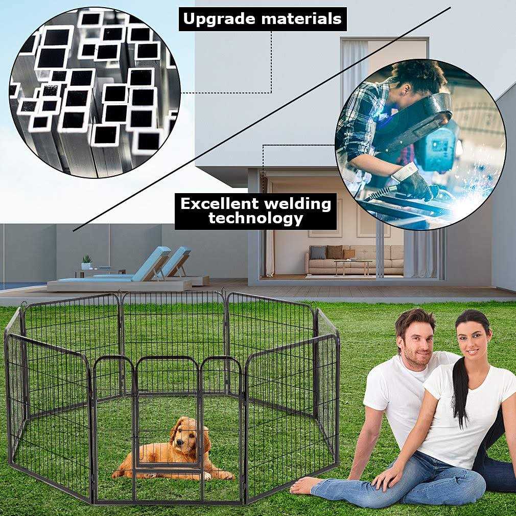 Heavy Duty Pet Playpen Dog Exercise Pen Cat Fence J270