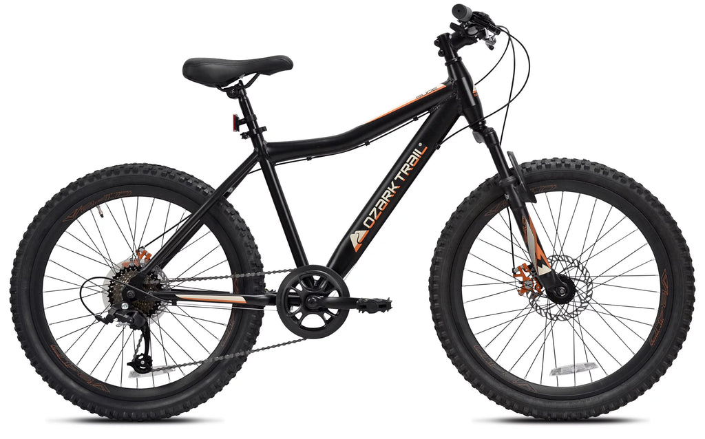 24 Glide Mountain Bike, 8 Speed, Black L9057