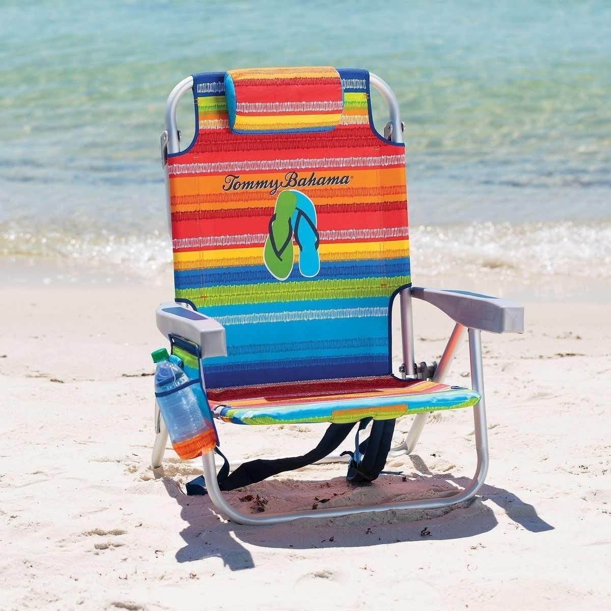 Backpack Cooler Chair with Storage Pouch and Towel Bar A602540