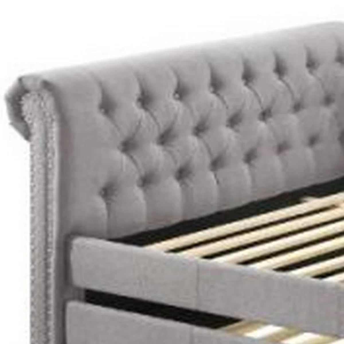 Gray Daybed with Button Tufting G3506