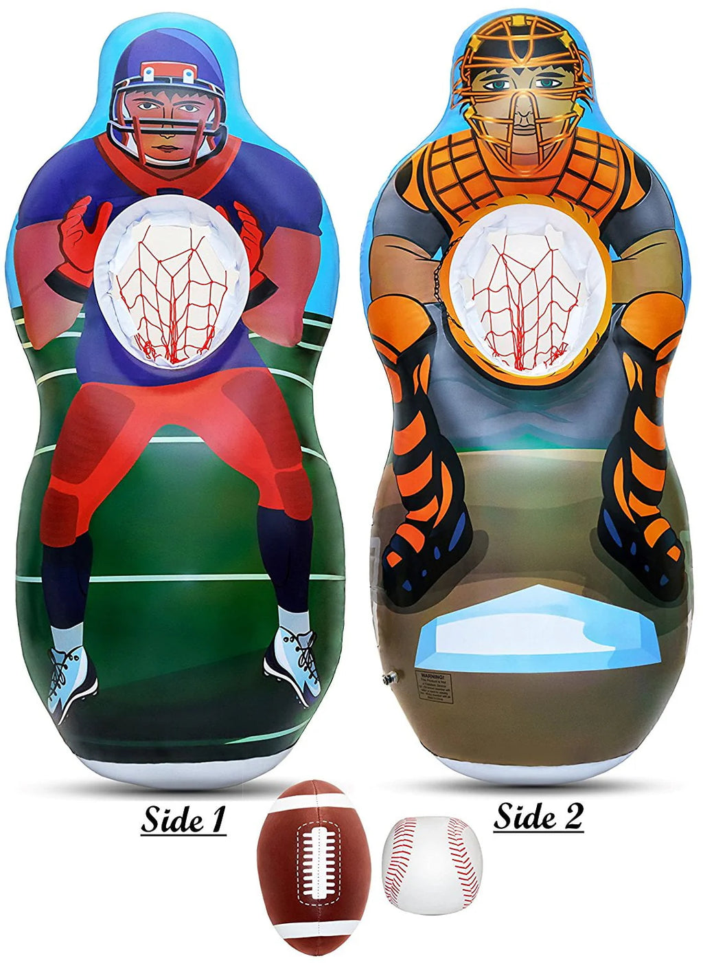 Inflatable Two Sided Toss Game with Plush Balls D69586