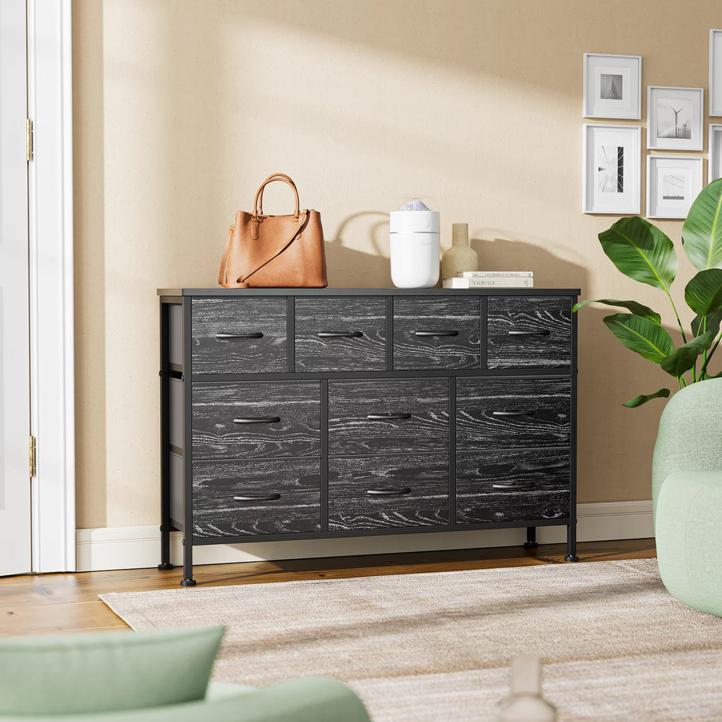 10 Drawer Dresser TV Stand with Power Outlet O114073