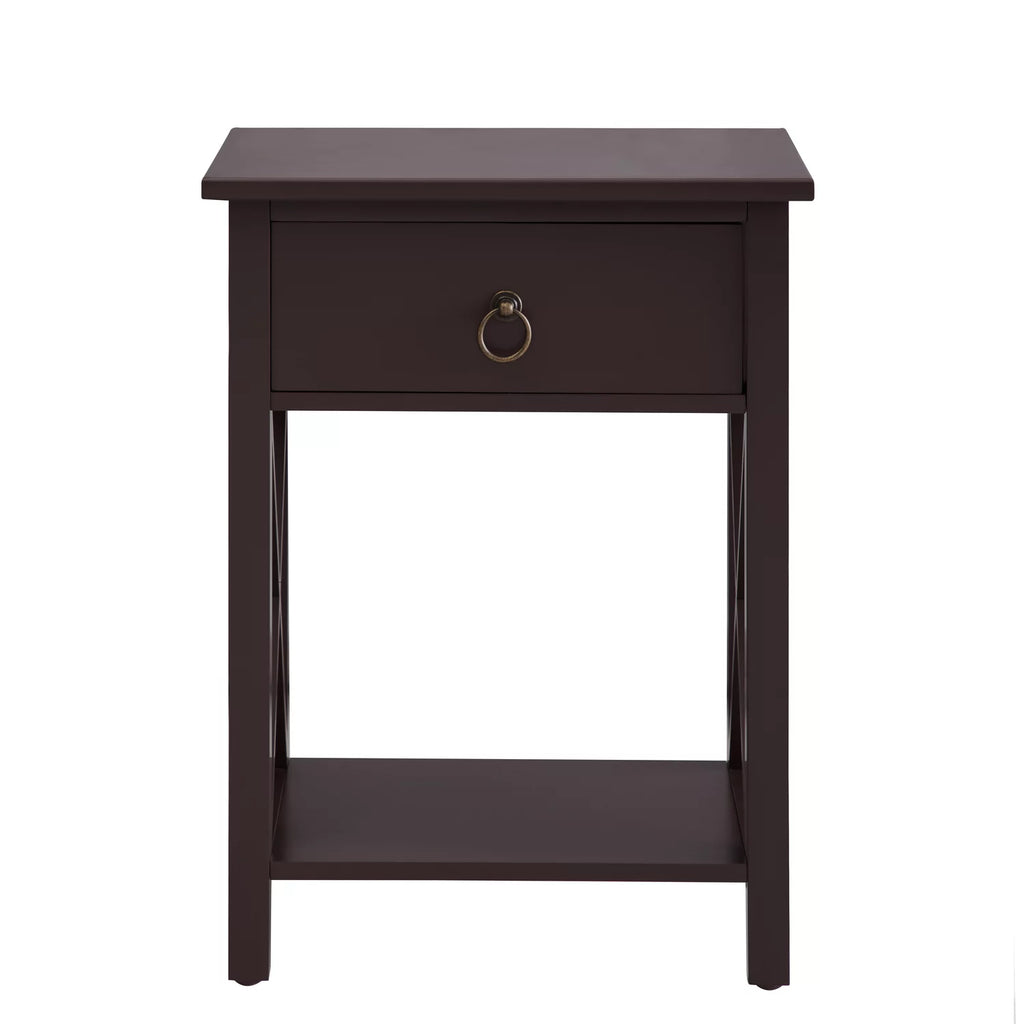 Wooden Nightstand with Drawer C90998