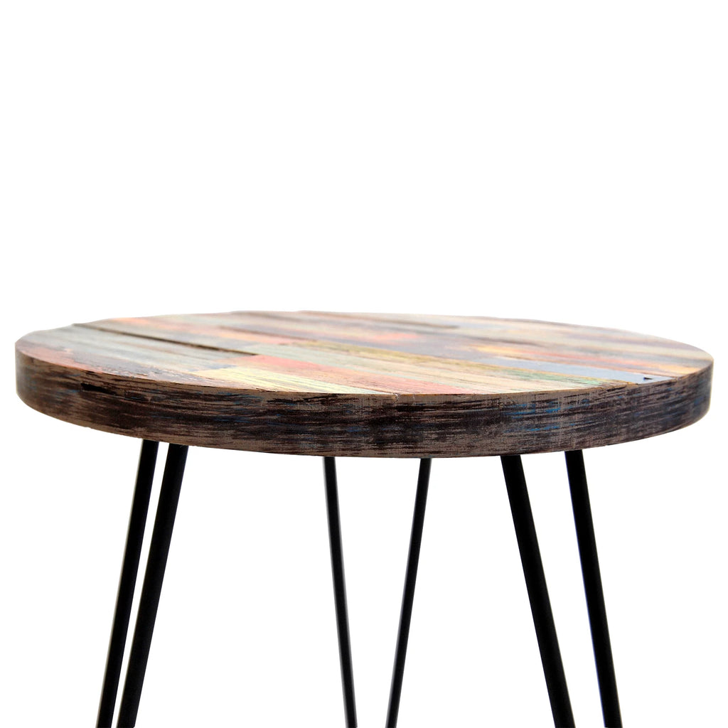 Reclaimed Wood End Table E778167