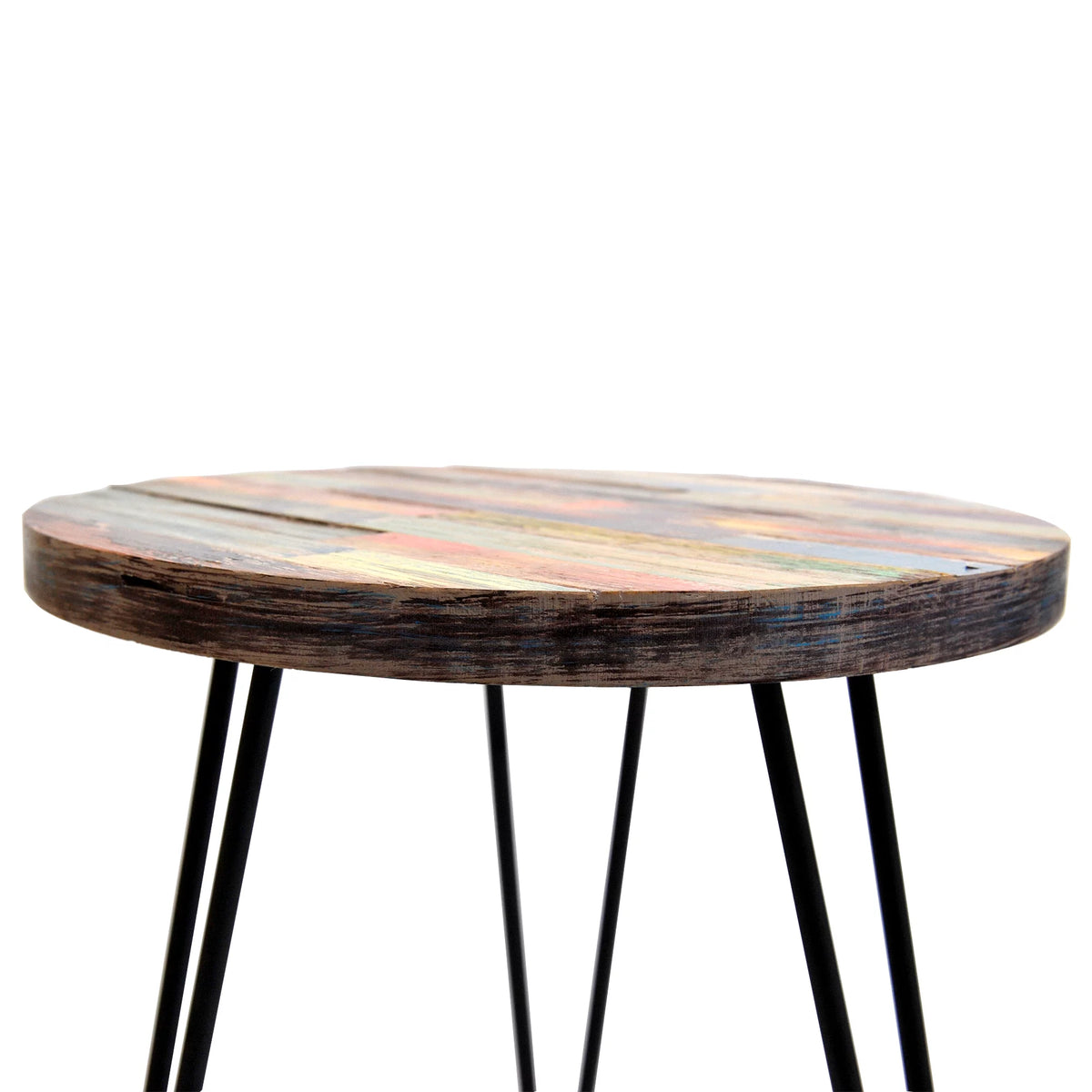 Reclaimed Wood End Table E778167