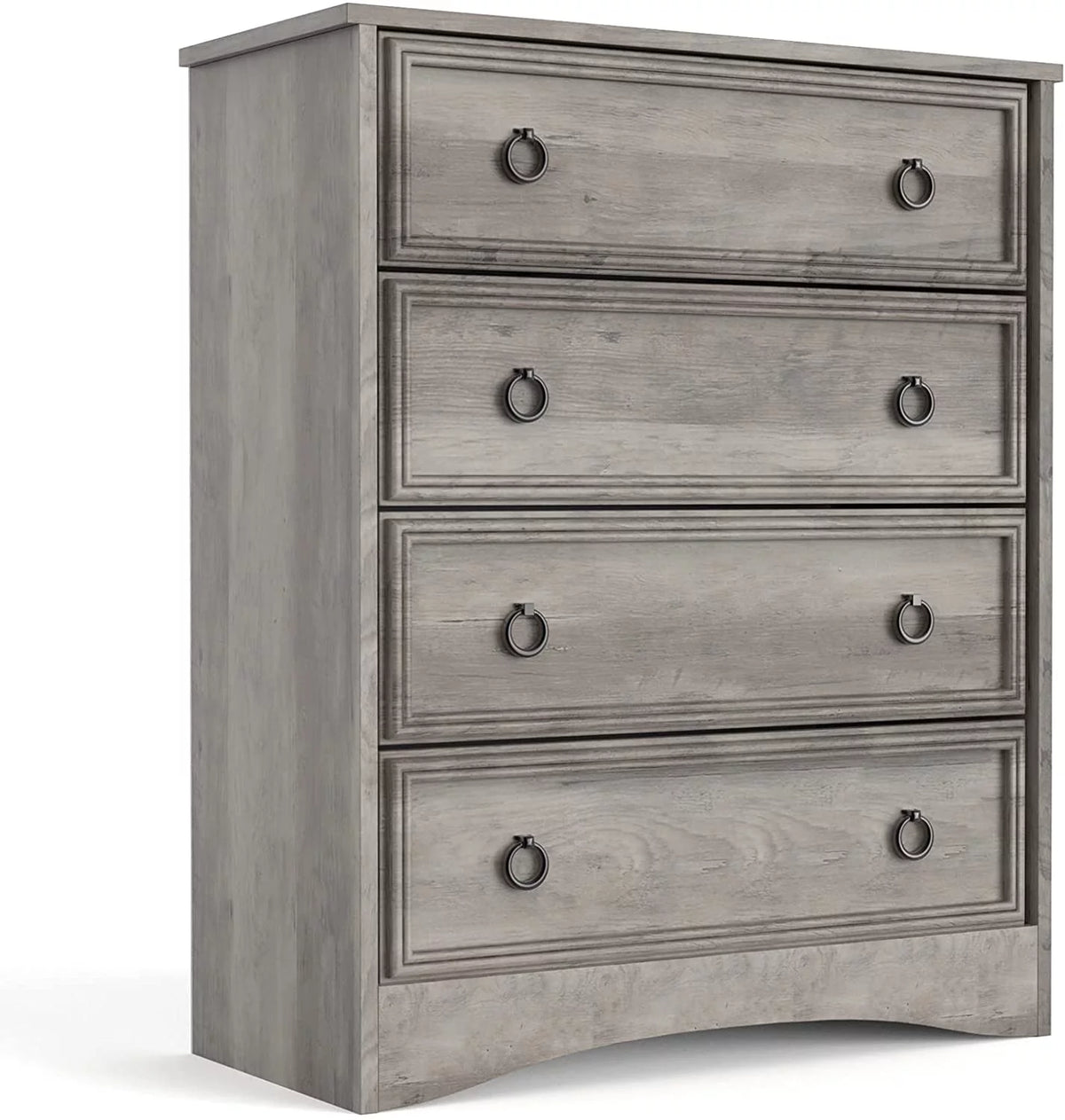 4 Drawer Gray Wood Dresser K860