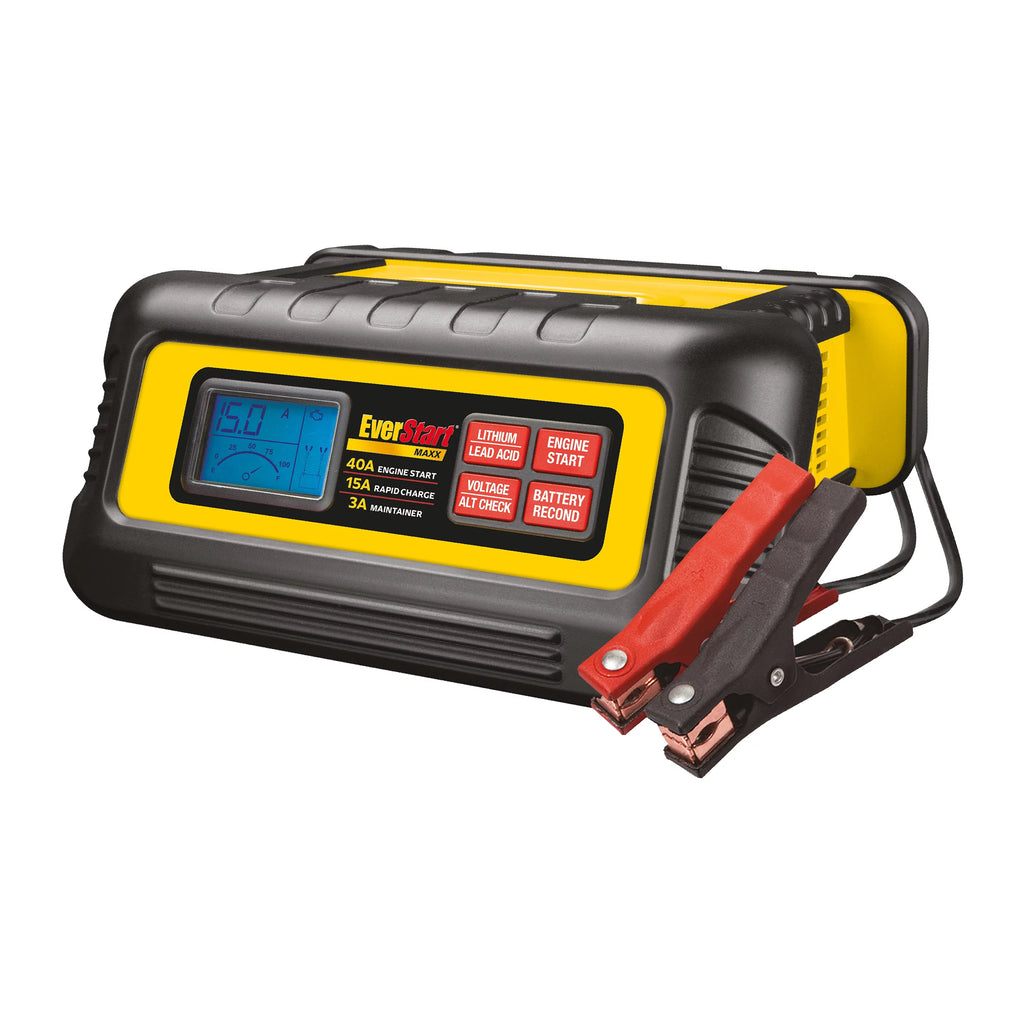 15 Amp Battery Charger and Maintainer with 40 Amp Engine Start N487083